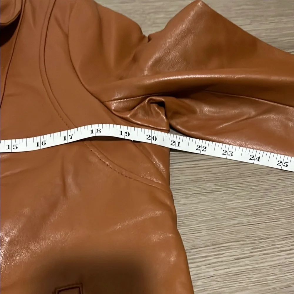 Brown Leather Jacket for Women - Picture 6 of 10